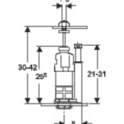 Mécanisme de chasse - Geberit - Nemo - Interrompable - Bouton poussoir-Gebererit Online