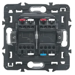 Mécanisme de poussoir + va-et-vient Céliane titane 6A-Legrand Clearance