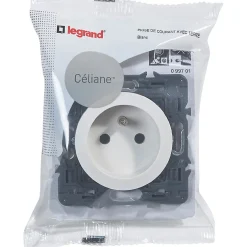 Mécanisme de prise de courant avec terre Céliane 16A blanc^Legrand Outlet