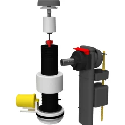 Mécanisme pour chasse d'eau double chasse 3L/6L-Clara Clearance