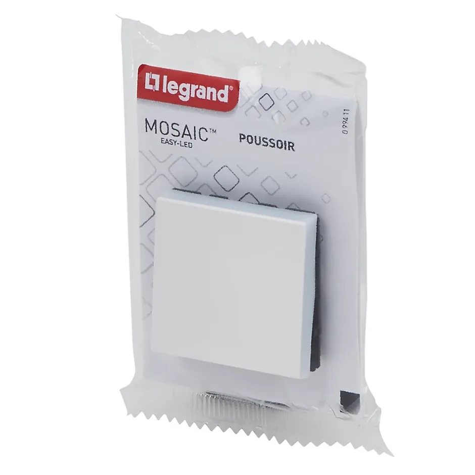 Mécanisme poussoir Mosaïc blanc, 2 modules^Legrand Online