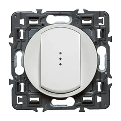 Mécanisme poussoir lumineux Céliane 6A blanc-Legrand New