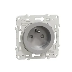 Mécanisme prise avec terre Odace aluminium^Schneider Electric Best
