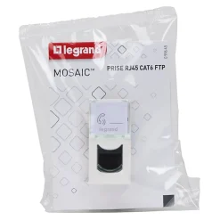 Mécanisme prise RJ45 cat6 1 module Mosaïc-Legrand Best