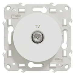 Mécanisme prise TV Odace blanc^Schneider Electric Best