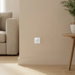 Mécanismes 2 prises Kalya blanc glossy^Colours Hot