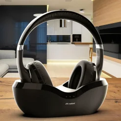 - Casque TV Bluetooth - HP FLASH BASE - sans fil avec station d'accueil - Autonomie 75h - Portée 10m-Meliconi Hot