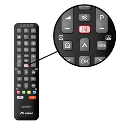 - Télécommande universelle EASYTEL 4 pour 4 appareils TV, SAT, TNT, DVD, BOX - 100% fonctions d'origine - Touche Netflix^Meliconi Outlet