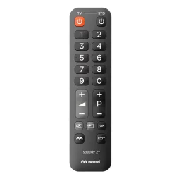 - Télécommande universelle SPEEDY 2+ - Clavier numérique simplifié et touche extra large - Pour TV + 1 décodeur TNT ou SA^Meliconi Online