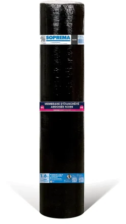 Membrane d'étanchéité noir 6m²-Soprema New