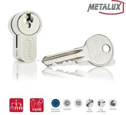 - Demi-Cylindre de serrure 30x10 Barillet anti-crochetage protection contre le perçage idéal pour porte de garage-Metalux Hot