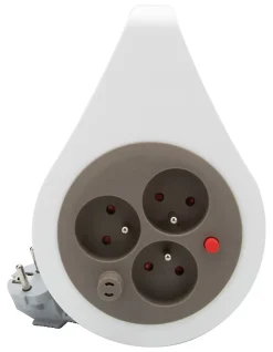 Min enrouleur 3X16A HO5VVF 3G1 taupe, 7 m^Zenitech New