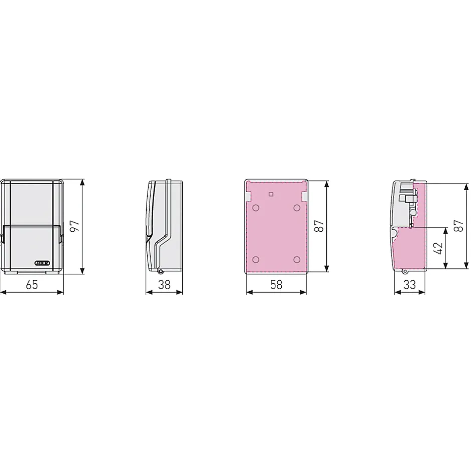 Mini coffre à combinaison mural-Abus New