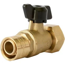 Mini vanne à sphère à glissement pour PER Ø16 - sortie femelle 15/21 (1/2")-Somatherm for you Online