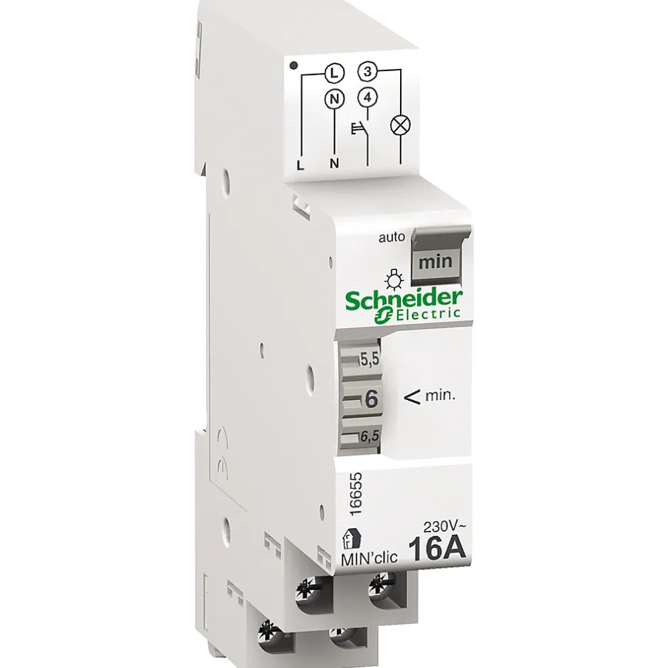 Minuterie MIN'clic minuterie 1 à 7 min 16A 230V Resi9^Schneider Electric Sale