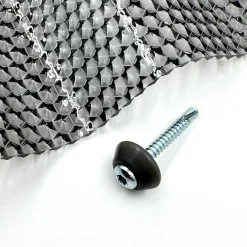 vis galvanisées M5 x 40 mm pour métal avec rondelle d'étanchéité grise, pour revêtement en polycarbonate, 50 pièces^Mk Pc Diamonds Clearance