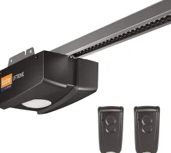 Moteur 500 N 433 MHz avec 2 émetteurs manuels RSC 2 pour Portes de Garage jusqu'à 7 m² + Accessoires de Montage, Multicolore^Nature Pro Discount