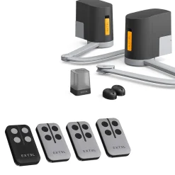 Motorisation connectée à bras articulés pour portail battant : 2.5m/250kg par battant - XB250 - Umii - 761005TELS^Extel