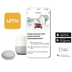 Motorisation connectée à bras articulés pour portail battant : 2.5m/250kg par battant - XB250 - Umii - 761005TELS^Extel