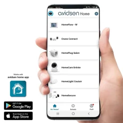 Motorisation connectée à bras articulés avec batterie de secours portail à battants - Orane Connect^Avidsen Online