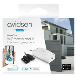 Motorisation connectée porte de garage STRÖMMA 600, max 75kg, guidage par chaîne-Avidsen