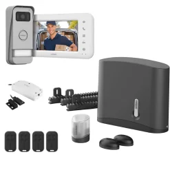 Motorisation et visiophone connecté pour portail coulissant de 4 m^Avidsen Best