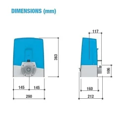 Motorisation Kit BXV 24V pour portails coulissants (8K01MS-003)^Came Outlet