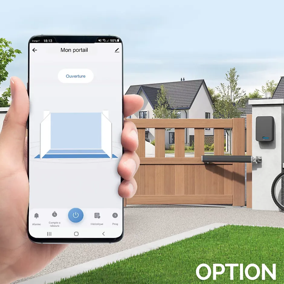 Motorisation pour portail à battants - Moteur à vérins - Teha-SE - - 114176-Avidsen