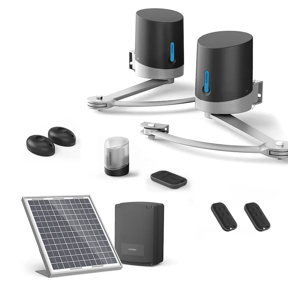 Motorisation pour portail à battants ORANE SE + kit solaire + 2 télécommandes supplémentaires (3 en tout)^Avidsen Online