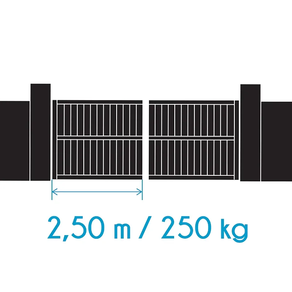 Motorisation pour portail à battants ORANE SE + kit solaire + 2 télécommandes supplémentaires (3 en tout)^Avidsen Online