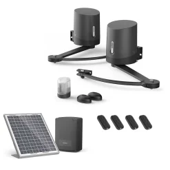 Motorisation pour portail à battants ORANE510 + kit solaire + 2 télécommandes supplémentaires (4 en tout)-Avidsen Hot
