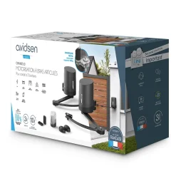 Motorisation pour portail à battants ORANE510 + kit solaire + 2 télécommandes supplémentaires (4 en tout)-Avidsen Hot