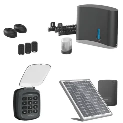 Motorisation solaire Zenia SE avec digicode pour portail coulissant^Avidsen