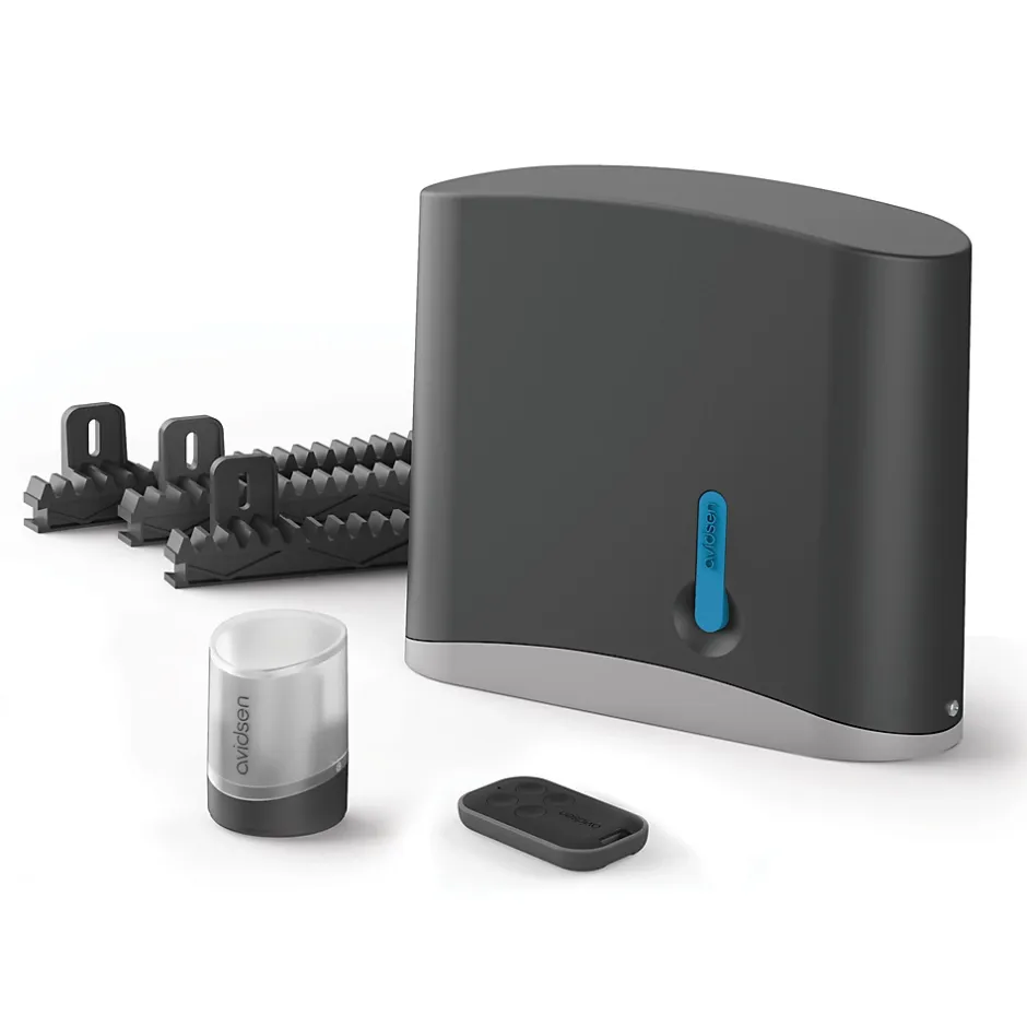 Motorisation solaire pour portail coulissant Zenia SE + 2 télécommandes supplémantaires (3 en tout) -^Avidsen Discount