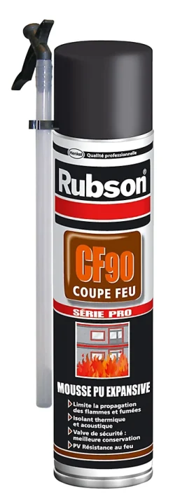 Mousse expansive CF90 Coupe Feu aérosol 600 ml^Rubson New