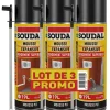 Mousse expansive jaune 3 x 500ml-Soudal Outlet