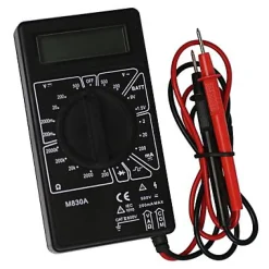 Multimètre digital ampères, volts, ohms M830A 19CAL- Outlet