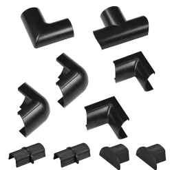 Multi-Pack d'accessoires pour goulotte noire 30x15mm-D-Line