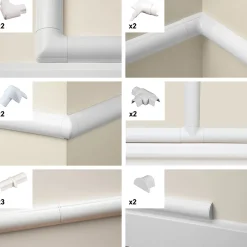 Multi-pack d'accessoires pour goulotte blanche 16 x 8 mm^D-Line Clearance