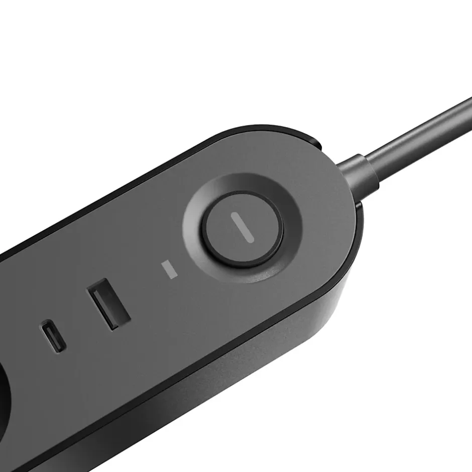 Multiprise 8 prises + 2 USB 1.5 m noir-Jacobsen Online