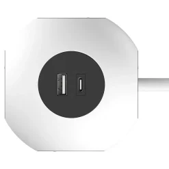 Multiprise 4 prises + 2 USB 1.5 m forme cube-Jacobsen Online