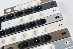 Multiprise 5 prises + 2 usb Odace blanc 1.5 m-Schneider Electric New