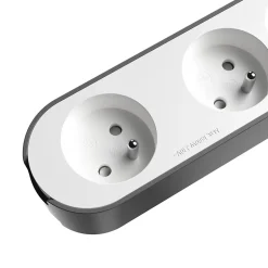 Multiprise 6 prises + 2 USB 1.5 m blanche-Jacobsen Clearance