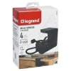 Multiprise 4 prises + 2 USB-A noir 1.5 m-Legrand Online