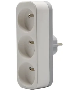 Multiprise 3 prises 16A blanche^Link2Home Best