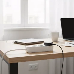 Multiprise 3 prises blanc 1 m 16A 3680W 230 V- Hot