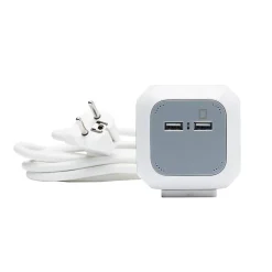 Multiprise 4 prises CUBE & USB 3m^Diall Hot