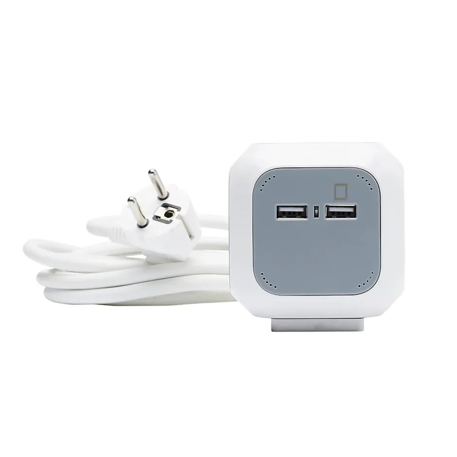Multiprise 4 prises CUBE & USB 3m^Diall Hot