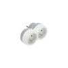 Multiprise 2 prises 16A blanc/gris^Diall Online