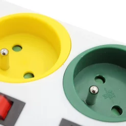 Multiprise 5 Prises Interrupteurs Câble 150 cm Stickers Couleurs-Fishtec Clearance